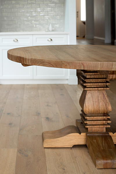 Timber Dining Table with solid timber chairs