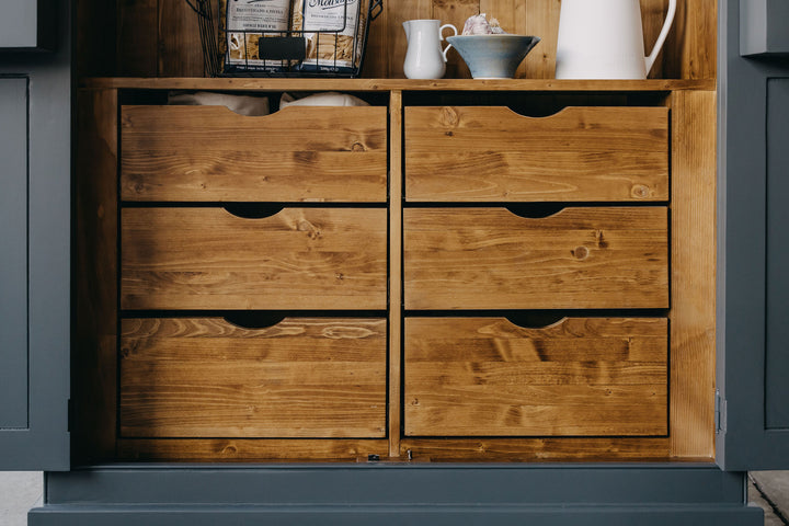 Gainsborough Larder Press - Navy & Natural