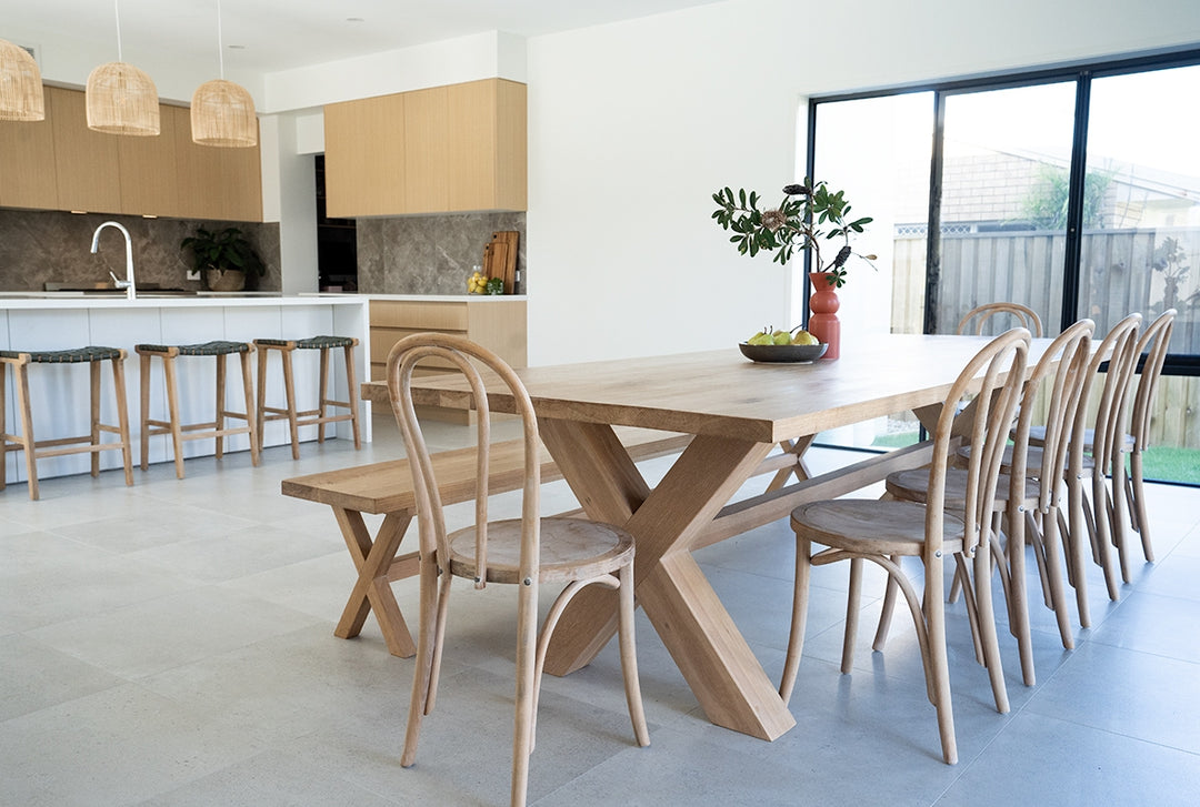 Replica Bentwood Dining Chair - Weathered Oak