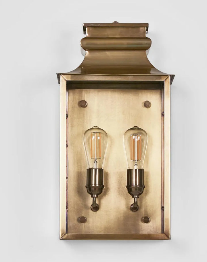 Dunmore Outdoor Wall Light in Brass