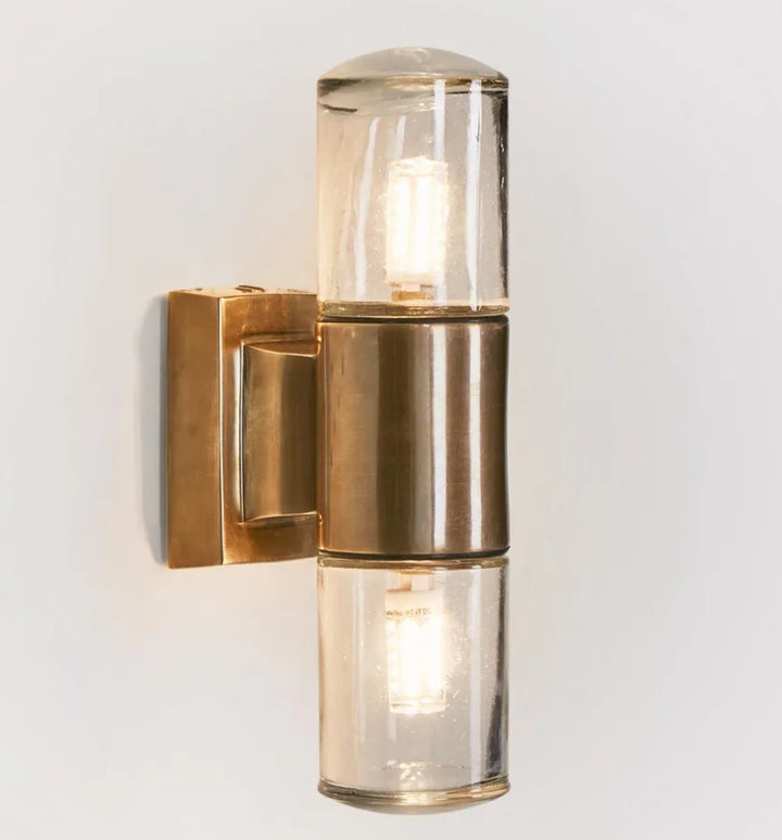 Clover Outdoor Wall Light in Brass
