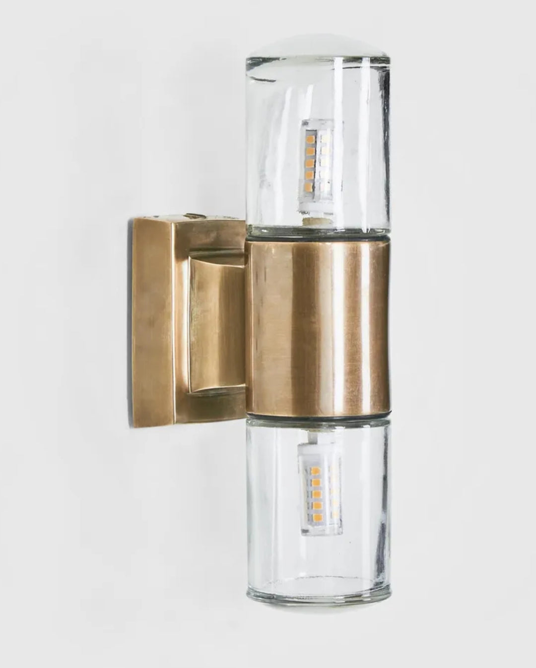 Clover Outdoor Wall Light in Brass