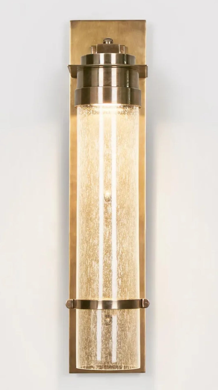 Tomas Outdoor Wall Light in Brass