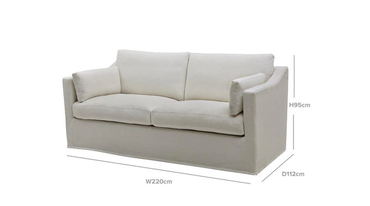 Addison 3 Seater Sofa in Ivory