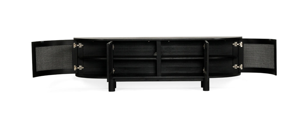 Luca TV Media Unit in Black- Regular
