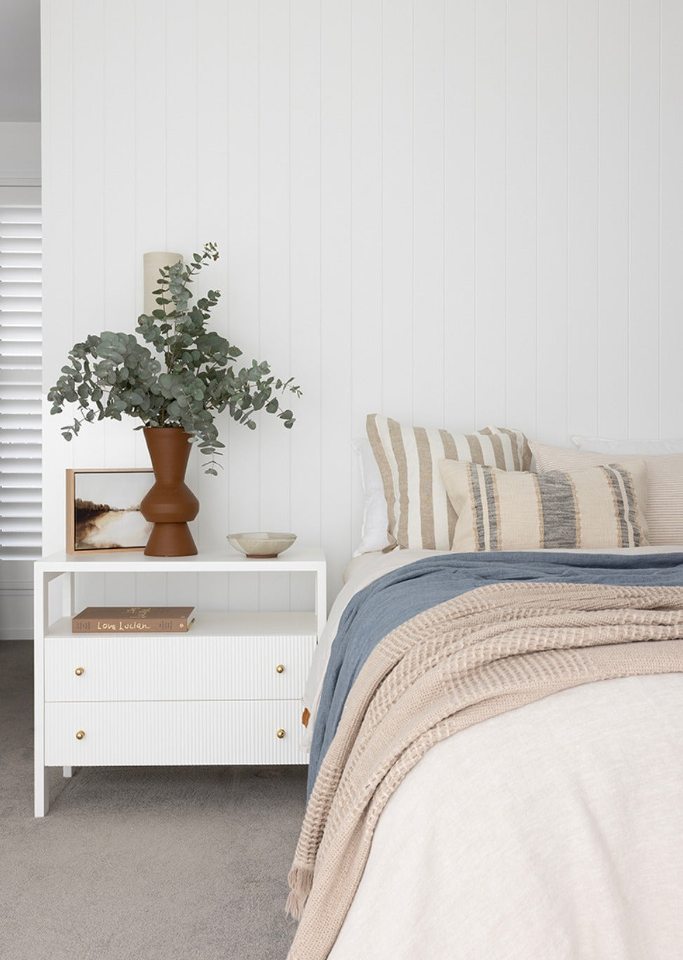 Aubrey Nightstand in White