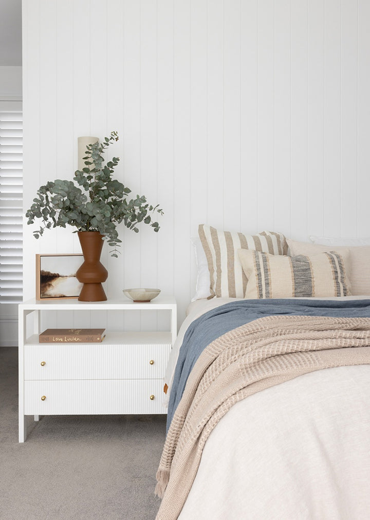 Aubrey Nightstand in White