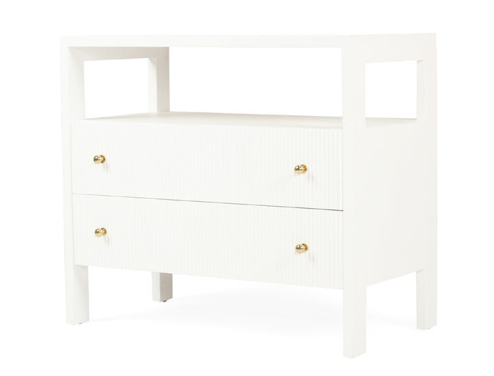 Aubrey Nightstand in White