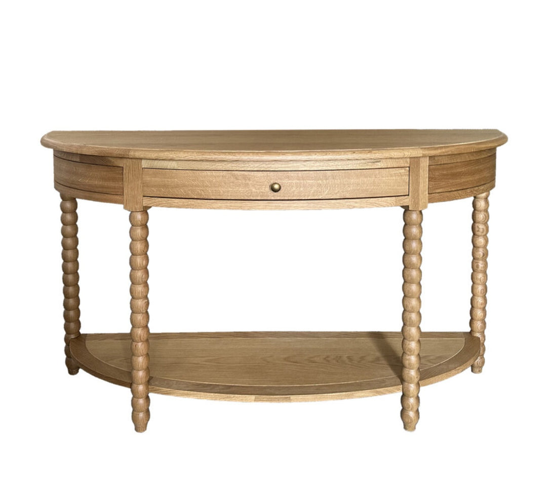 Arles Demi Lune Console in Natural