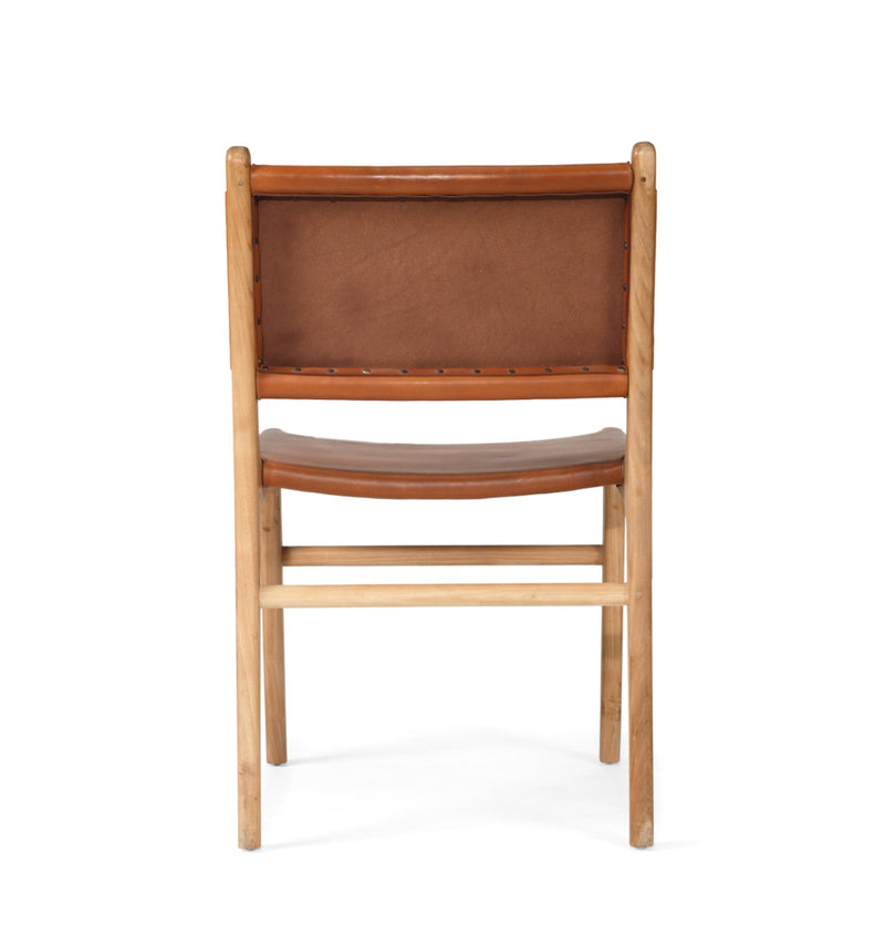 Sutton Leather Dining Chair - Tan