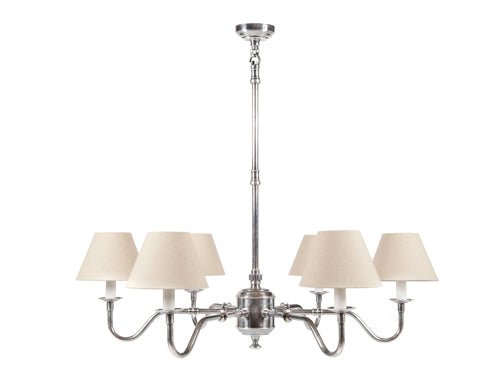 Andie Chandelier- Antique Silver & Ivory