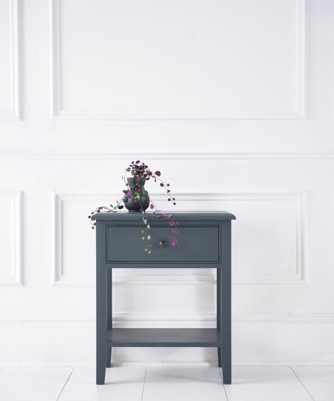 Durham Bedside Table - Charcoal