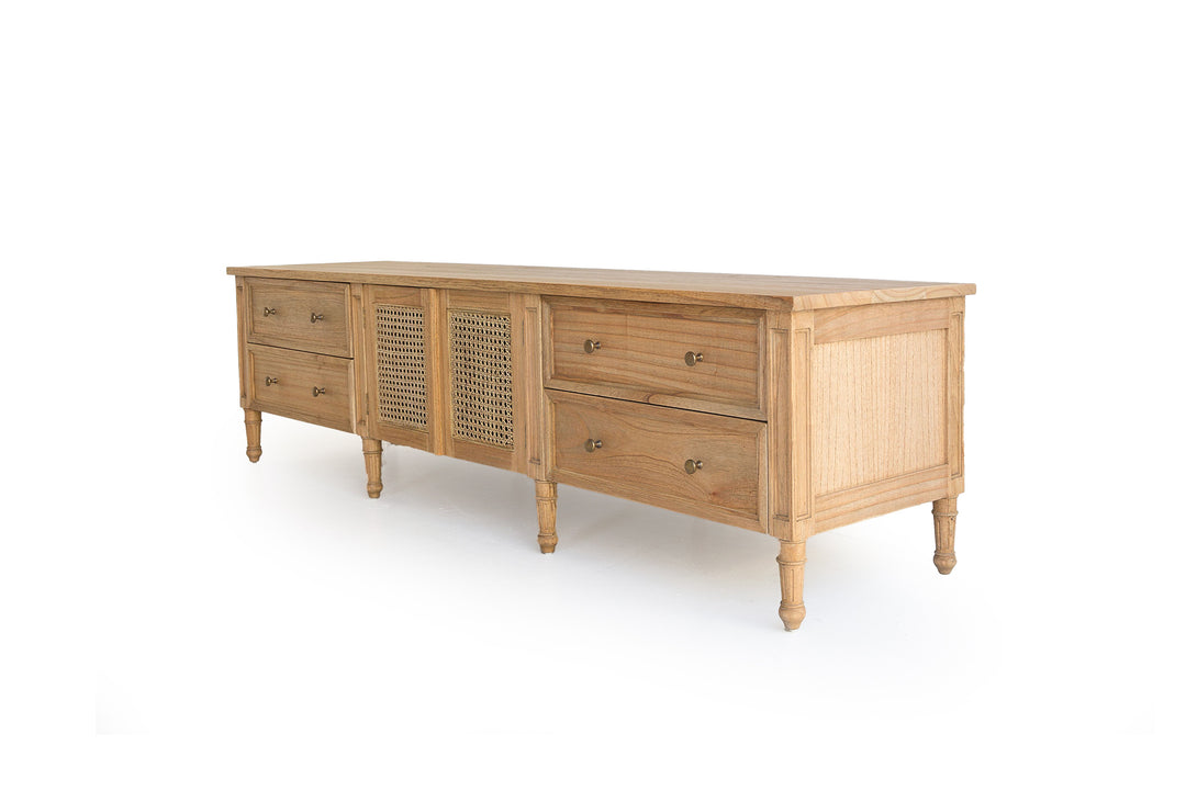 Coralie TV Entertainment Unit - Weathered Oak