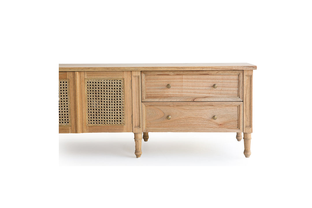 Coralie TV Entertainment Unit - Weathered Oak