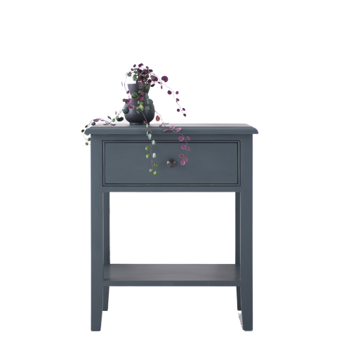 Durham Bedside Table - Charcoal