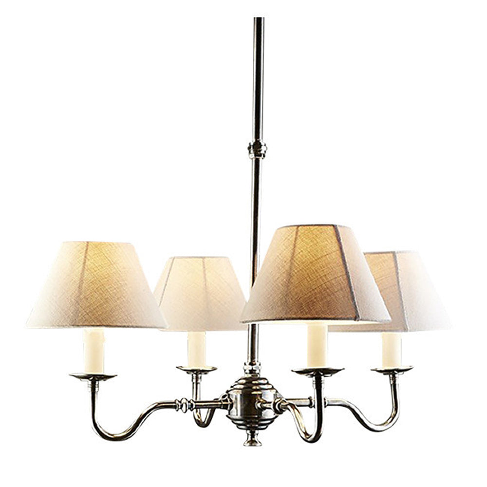 Prescott Chandelier- Antique Silver & Ivory