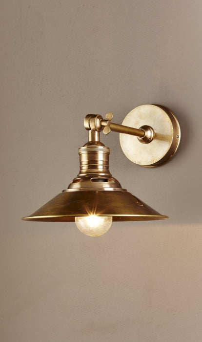 East Coast Sconce in Antique Brass