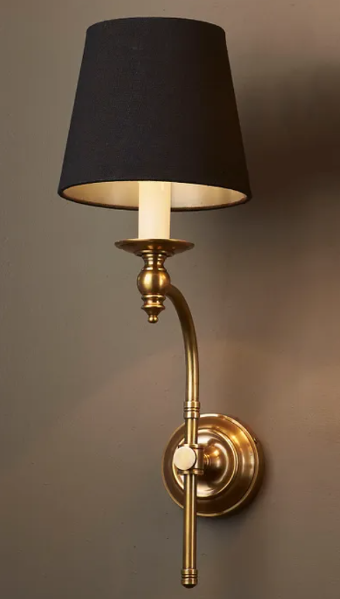 London Wall Sconce in Antique Brass