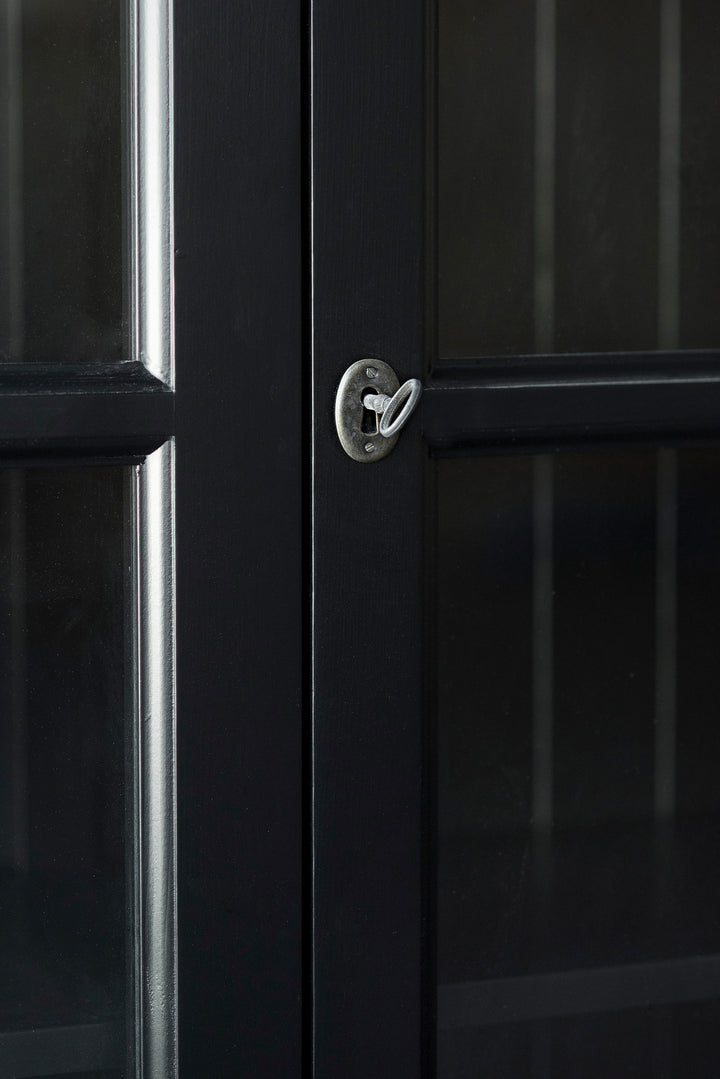 French Window Cabinet - Black