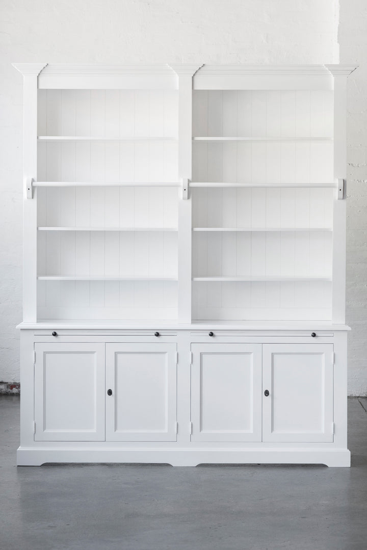 Newport Library Bookcase - Polar White