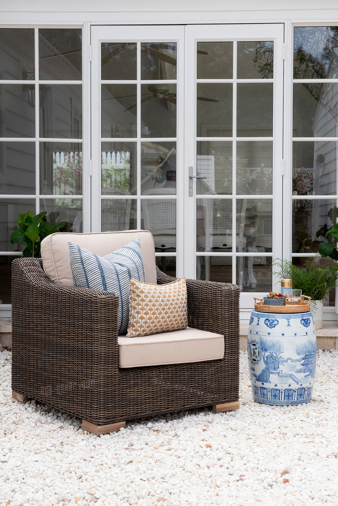 Provence Outdoor Armchair - Espresso