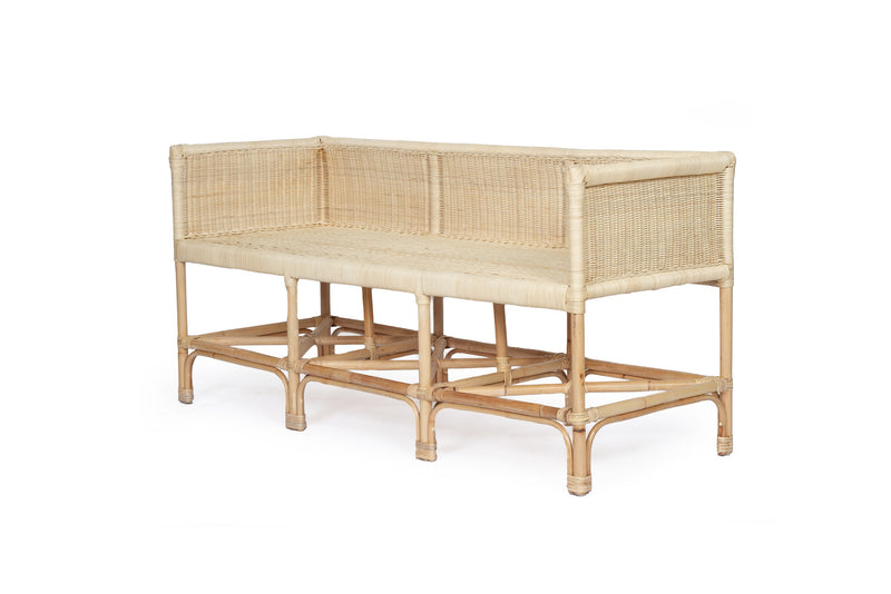 Bench in Natural Rattan