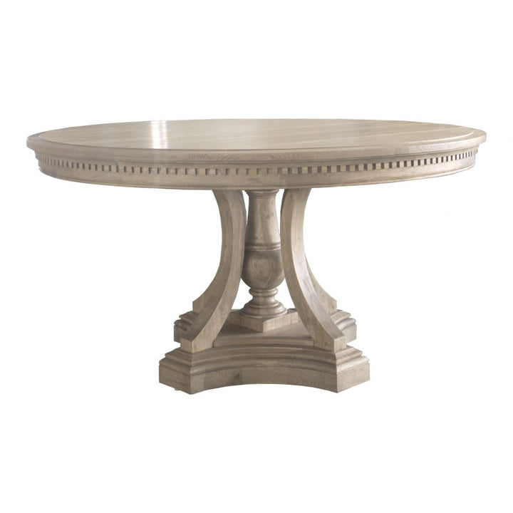 St. James Round Dining Table in Weathered Oak