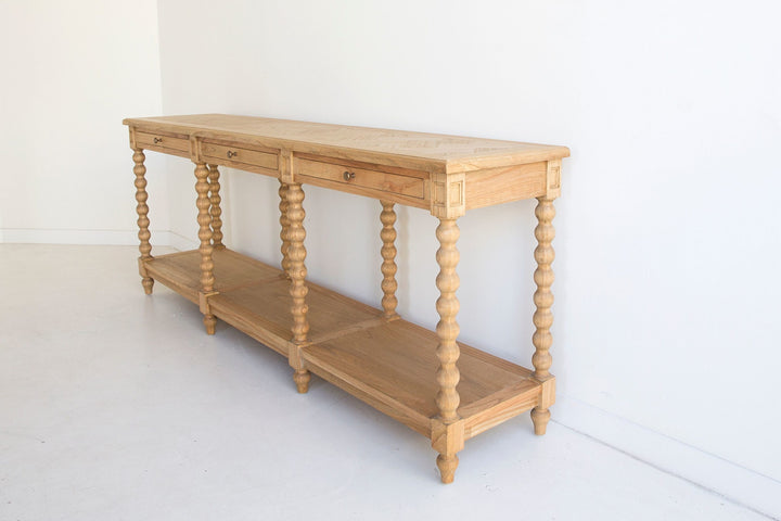 Barley Twist Console- Three Drawers