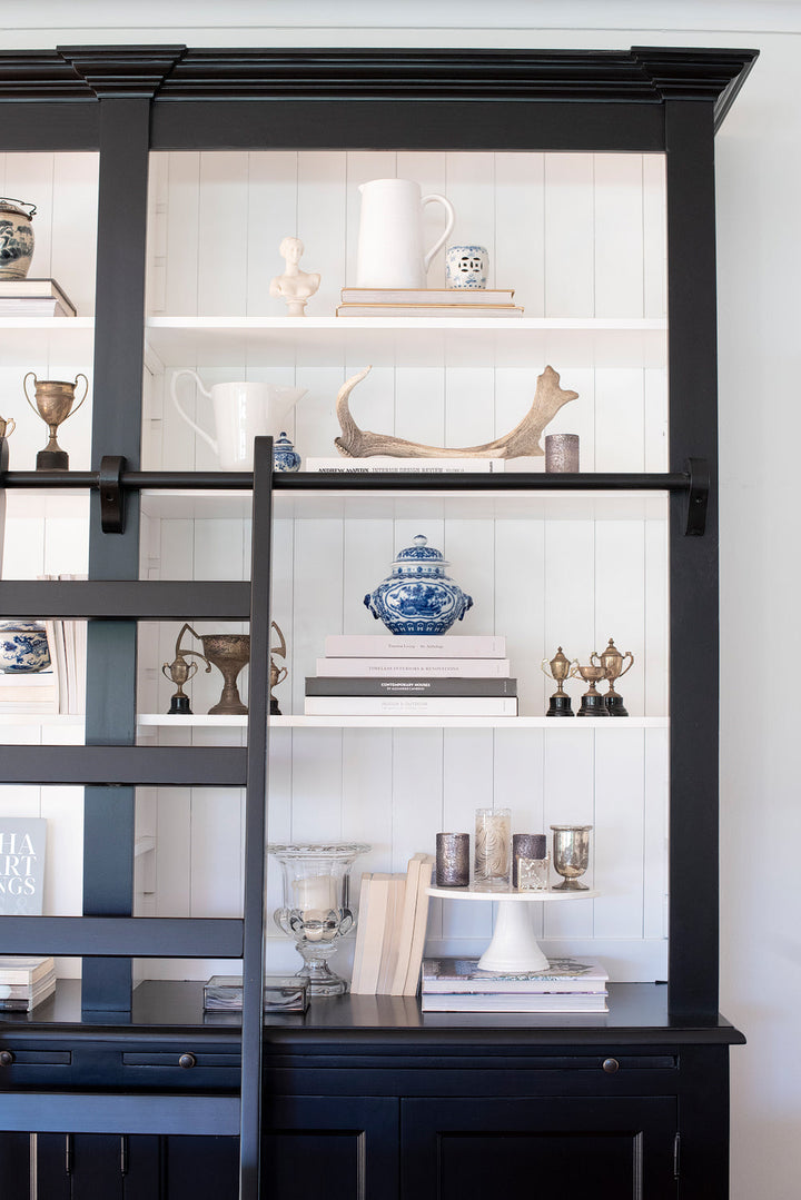 Newport Library Bookcase - Black & White