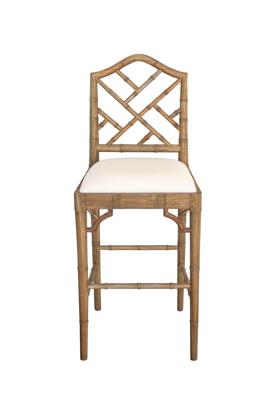 Chippendale Stool in Weathered Oak