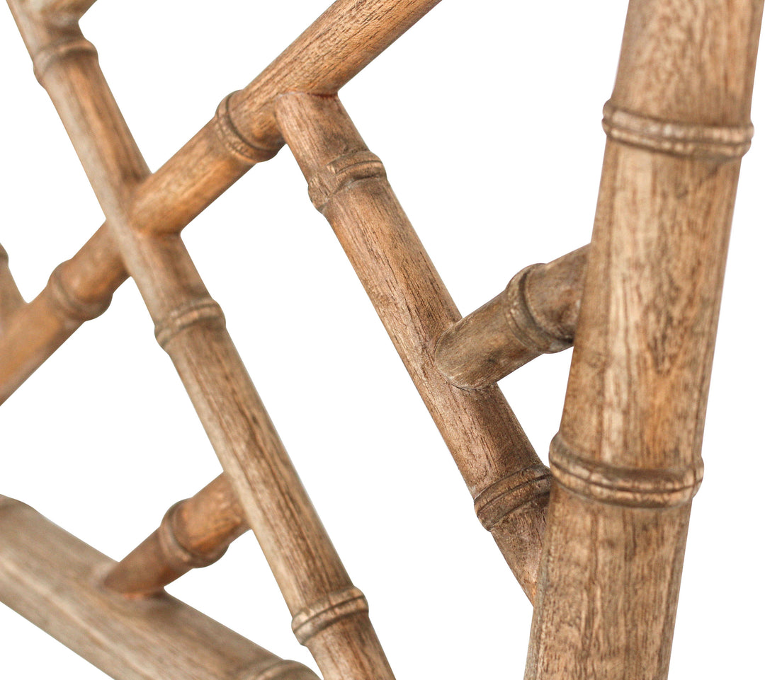 Chippendale Stool in Weathered Oak