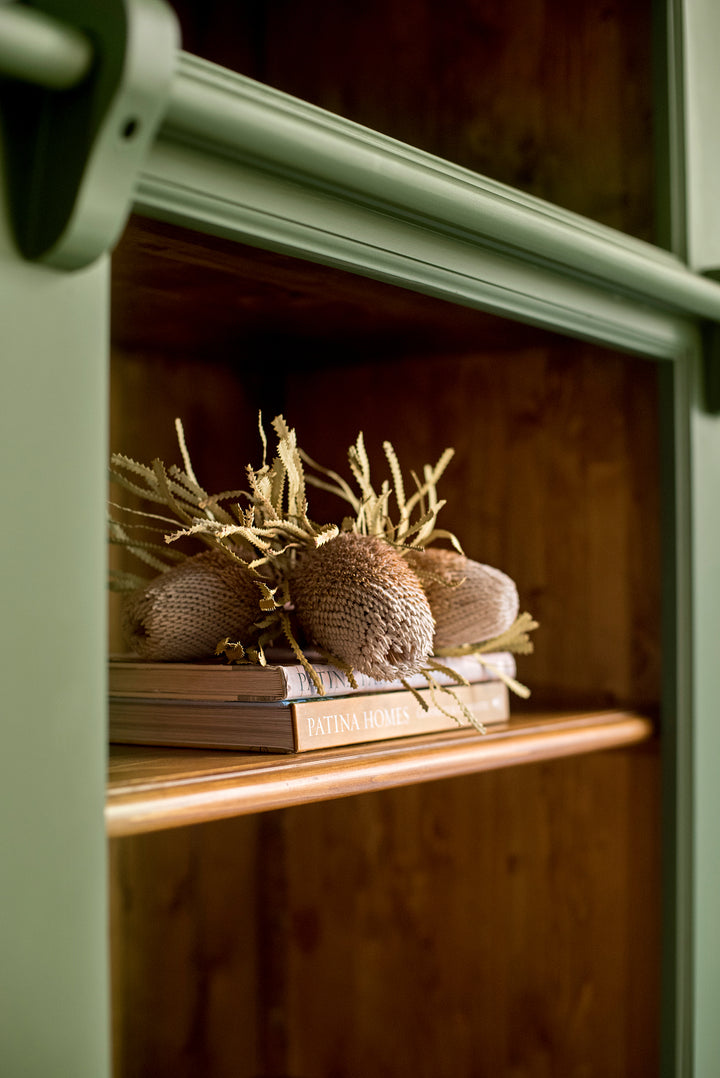 Newport Grand Library Bookcase in Hunter Green