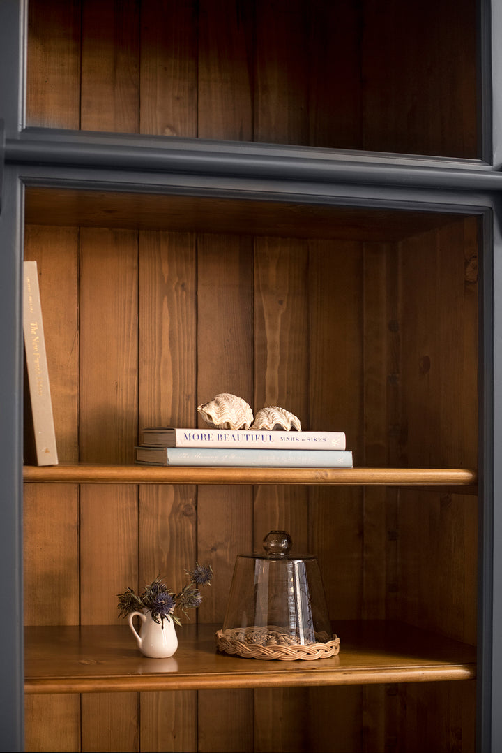 Newport Grand Library Bookcase in Navy Blue