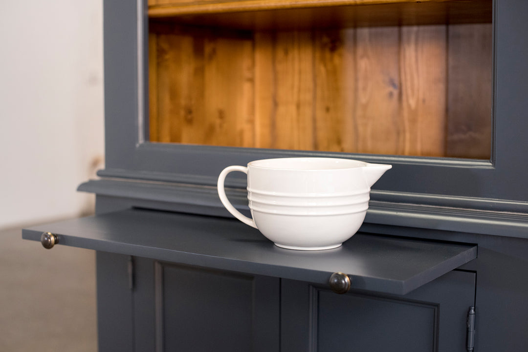 Newport Grand Library Bookcase in Navy Blue