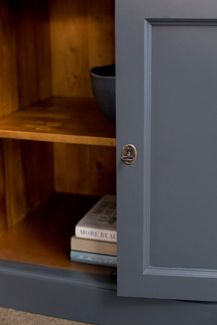 Newport Grand Library Bookcase in Navy Blue