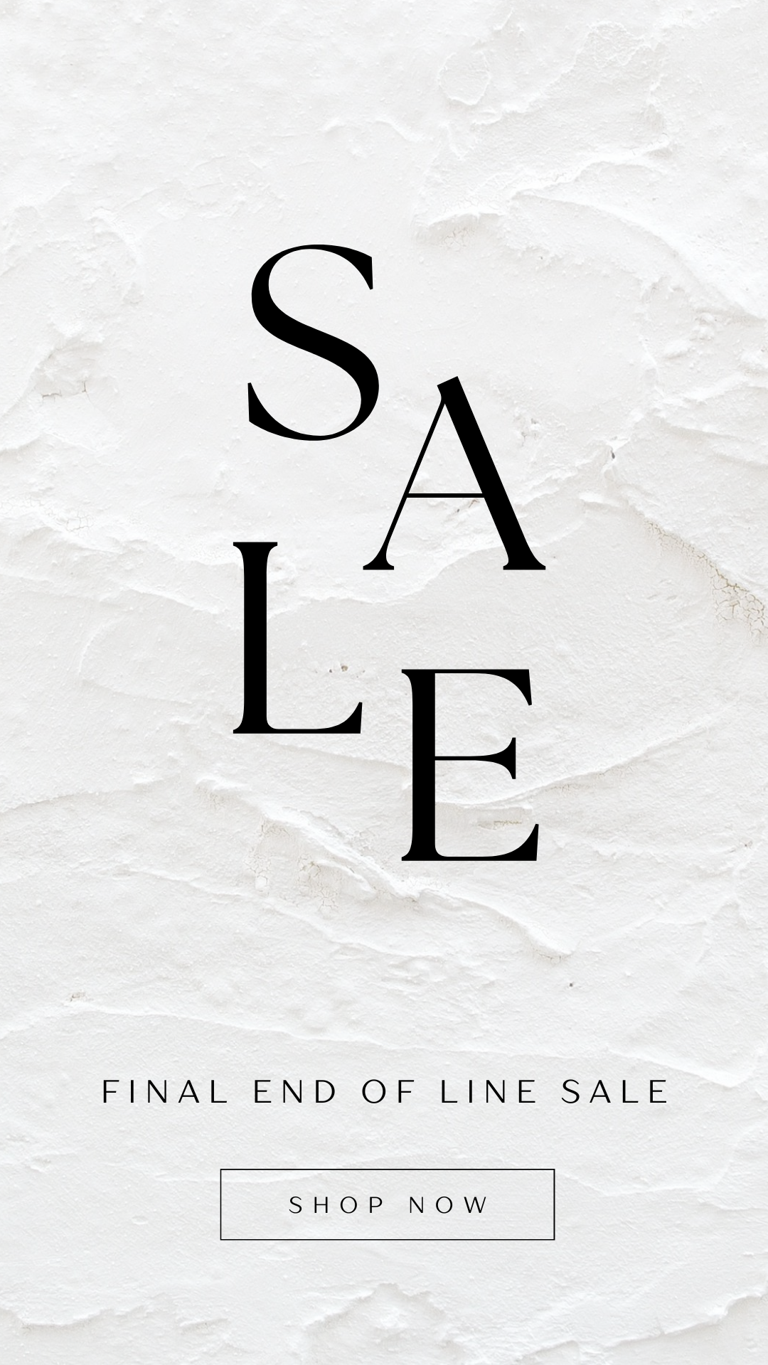 END OF LINE SALE