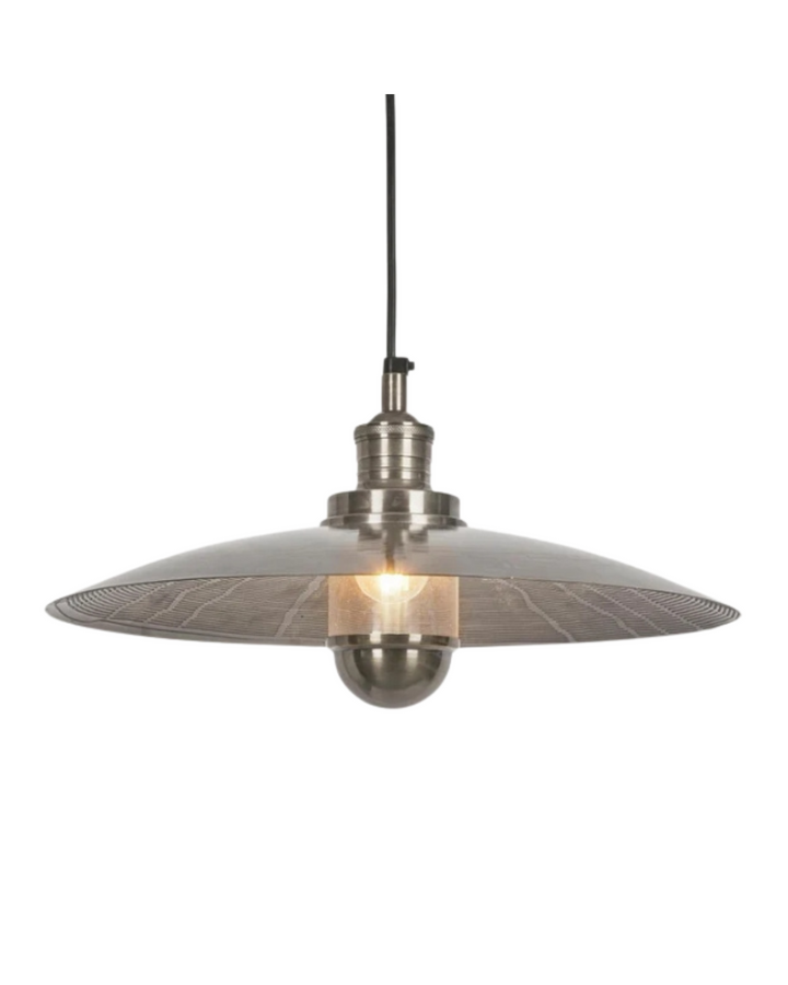 Bates Pendant in Antique Silver