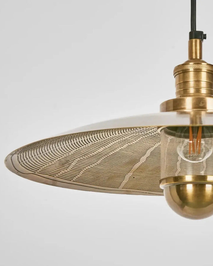 Bates Pendant in Antique Brass Rustic Charm Interiors