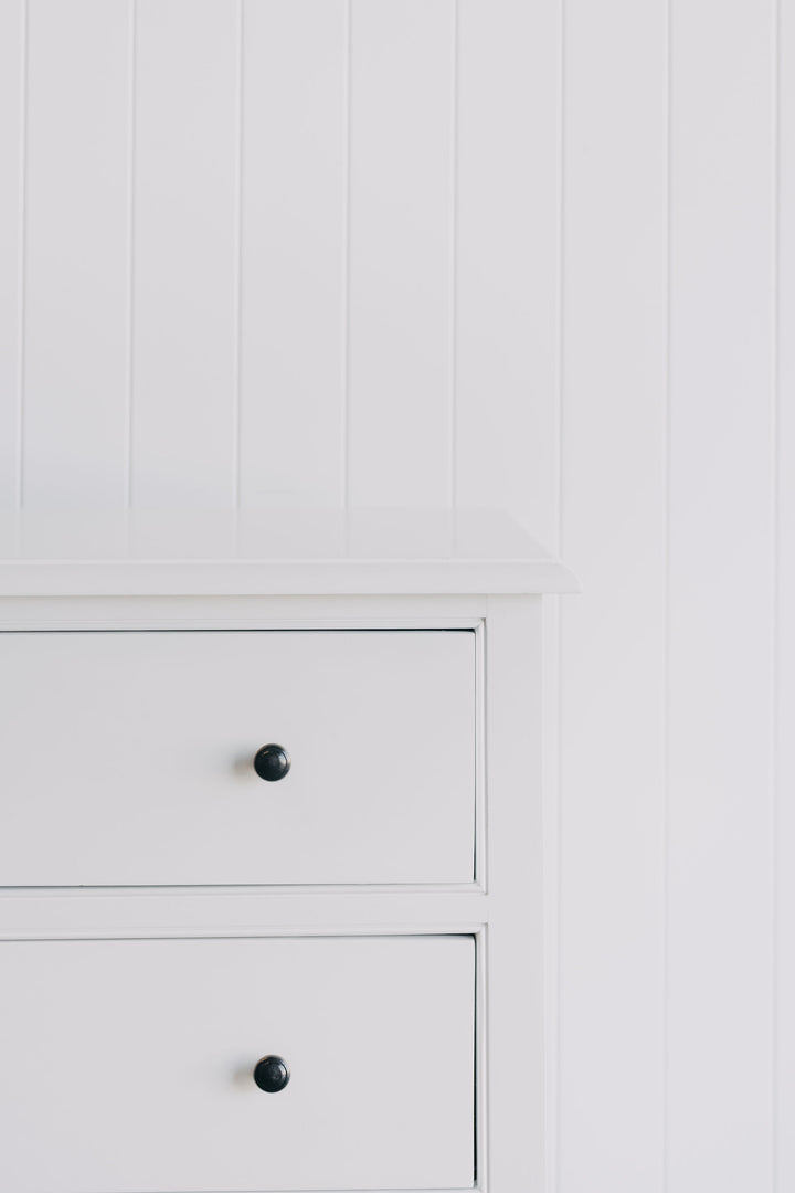 Durham 3 Drawer Nightstand - White