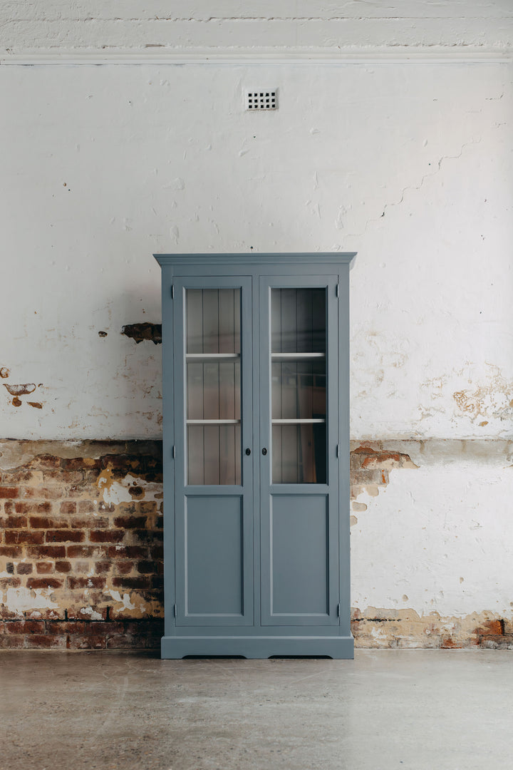 Maxwell Display Cabinet - Navy & Grey
