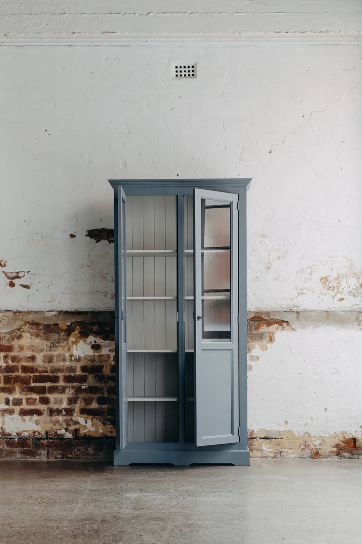 Maxwell Display Cabinet - Navy & Grey