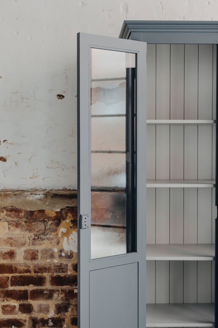 Maxwell Display Cabinet - Navy & Grey