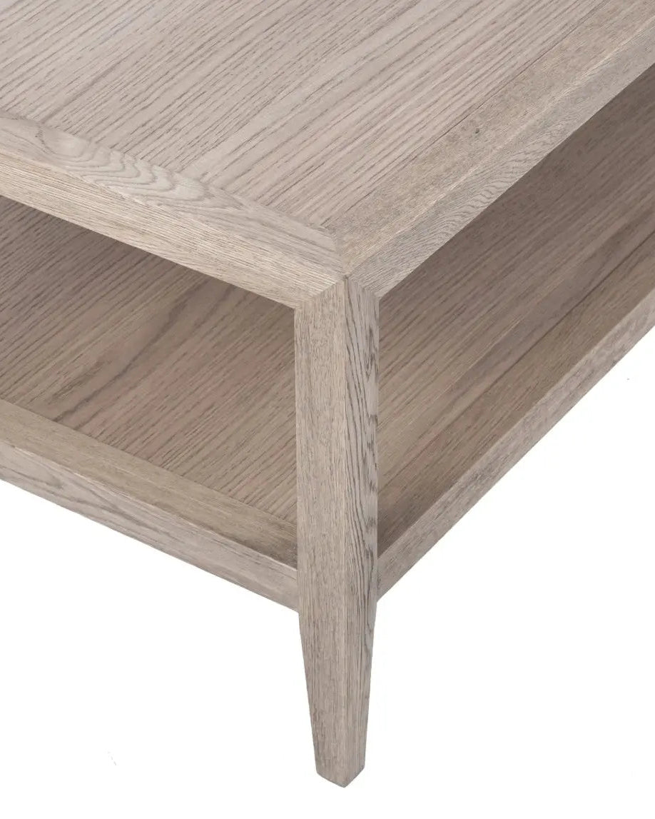 Anderson Oak Coffee Table close up of timber detail