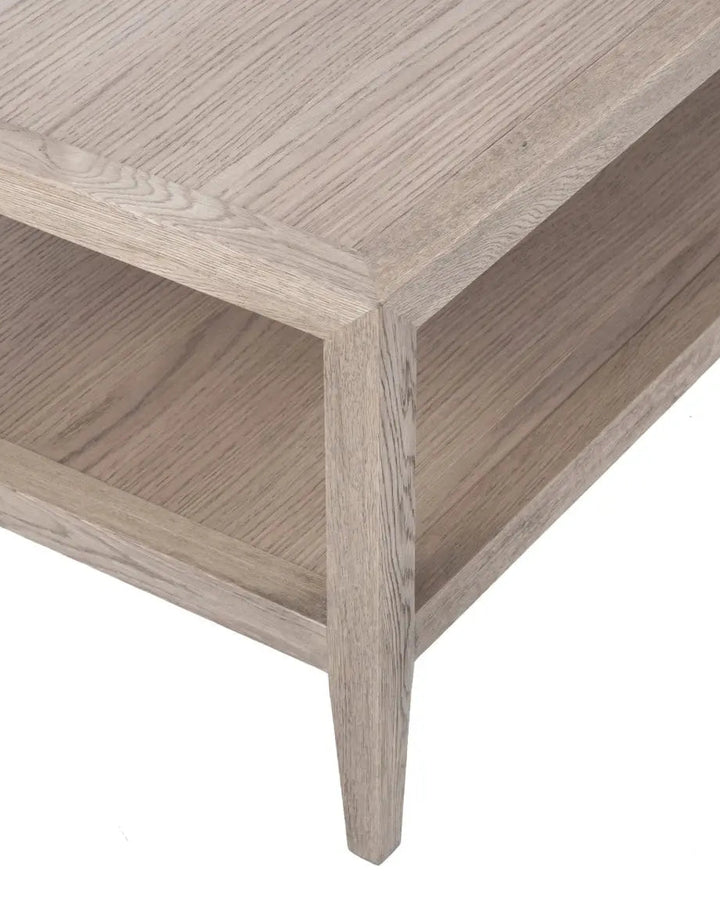 Anderson Oak Coffee Table close up of timber detail