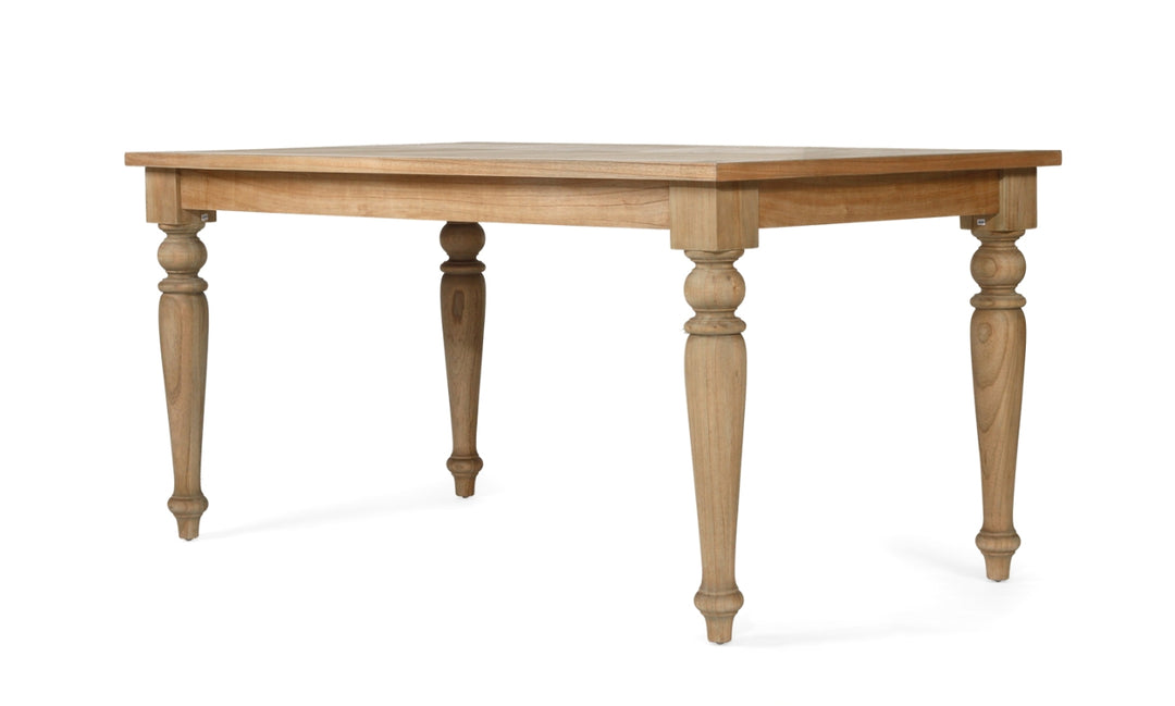 Corner profile of English Farmhouse Dining Table 