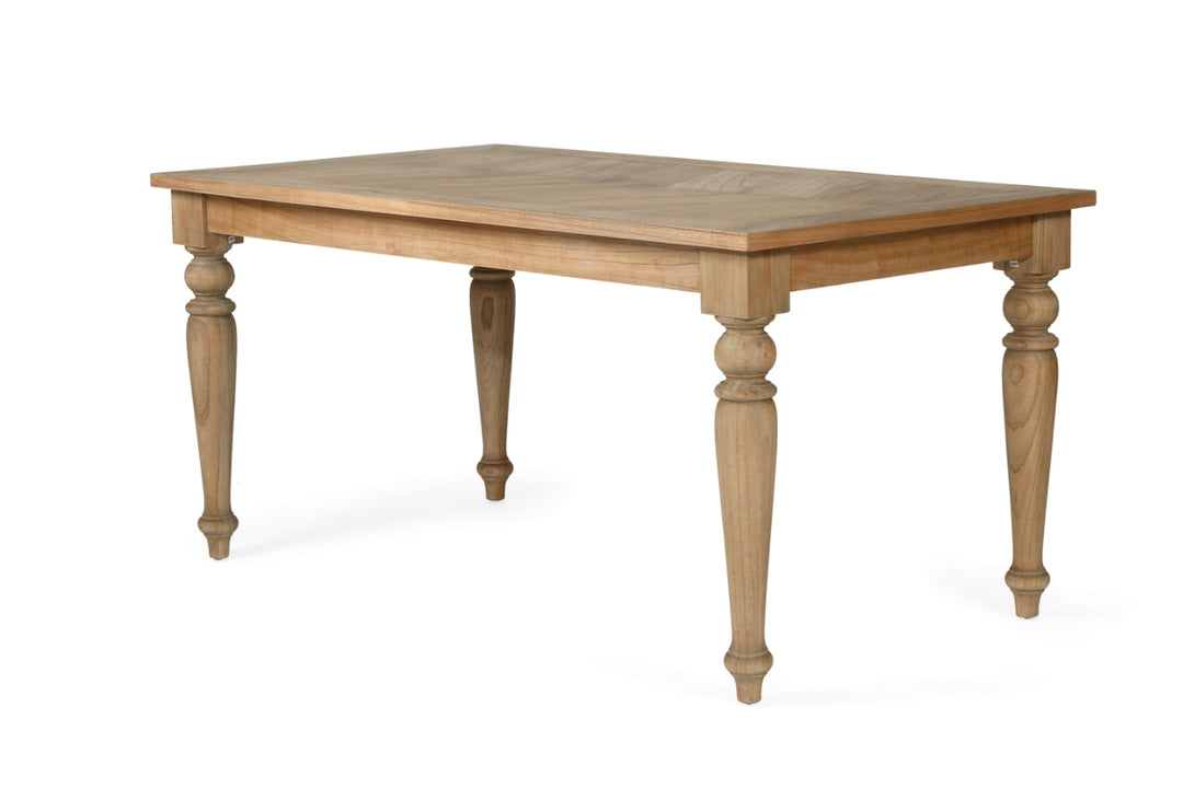 Corner angle of English Farmhouse Dining Table