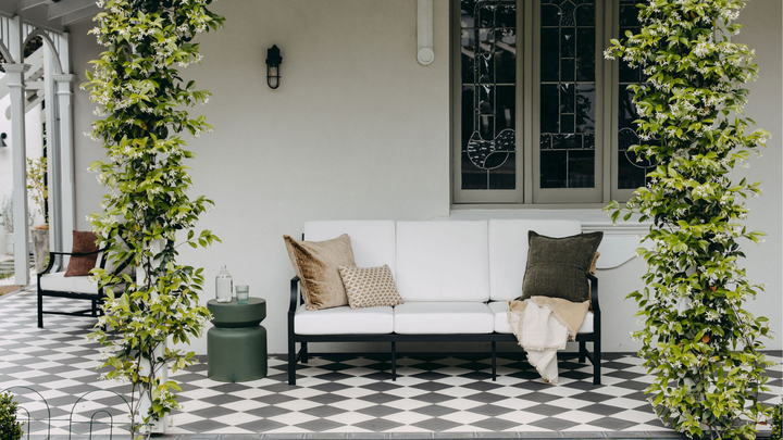 Portofino 3-Seater Outdoor Sofa in Black