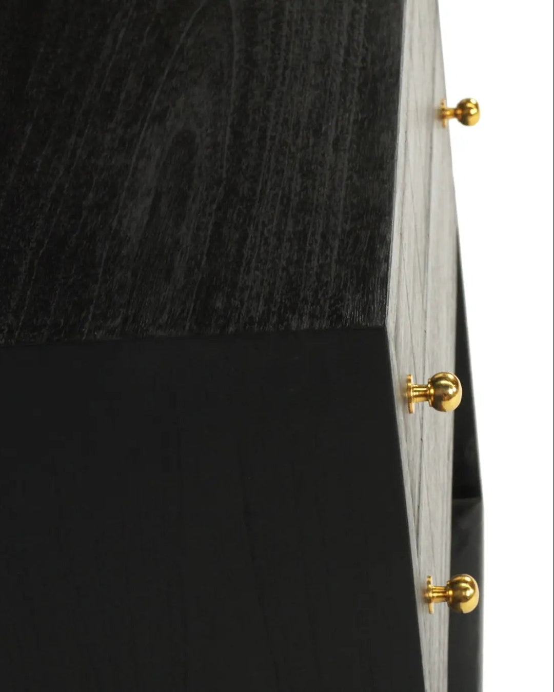 Huxley Bedside Table - Black Rustic Charm Interiors - Top Detail