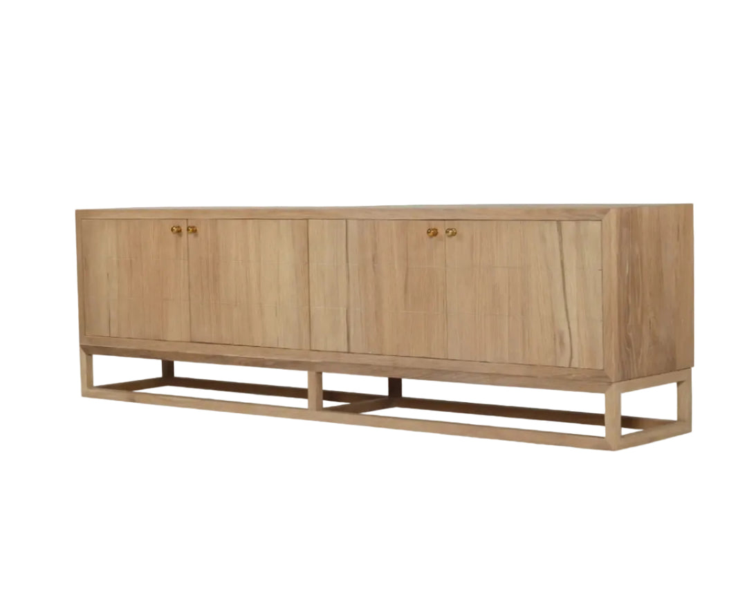 Huxley TV Entertainment Unit - 4 Door Rustic Charm Interiors
