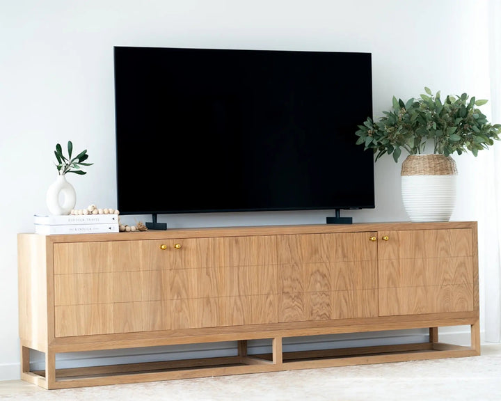 Huxley TV Entertainment Unit - 4 Door Rustic Charm Interiors